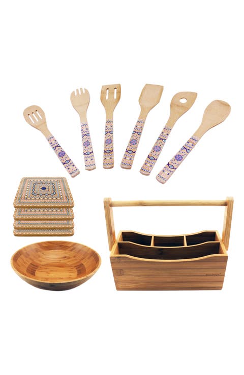 12-Piece Bamboo Entertaining Set