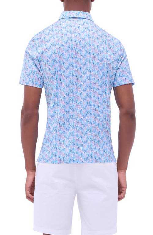 BUGATCHI BUGATCHI VICTOR OOOHCOTTON® LEAF PRINT POLO