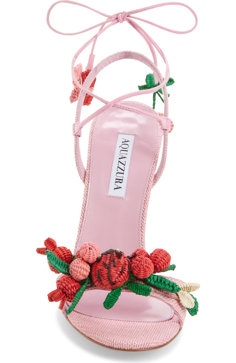 Aquazzura Botanica Slingback Sandal, Alternate, color, Watermelon Sorbet