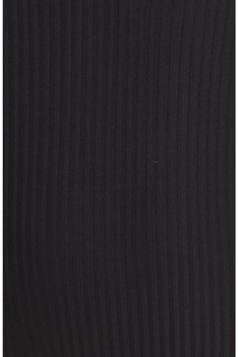 Body Zone Ribbed Henley Bodysuit, Alternate, color, BLACK