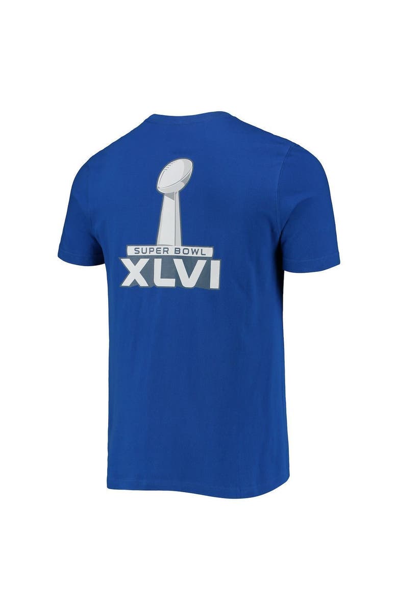 New Era Men's New Era Royal New York Giants Patch Up Collection Super Bowl XLVI T-Shirt, Alternate, color, 