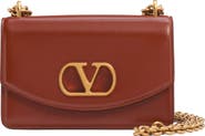 Valentino Garavani Small DeVain VLOGO Leather Shoulder Bag