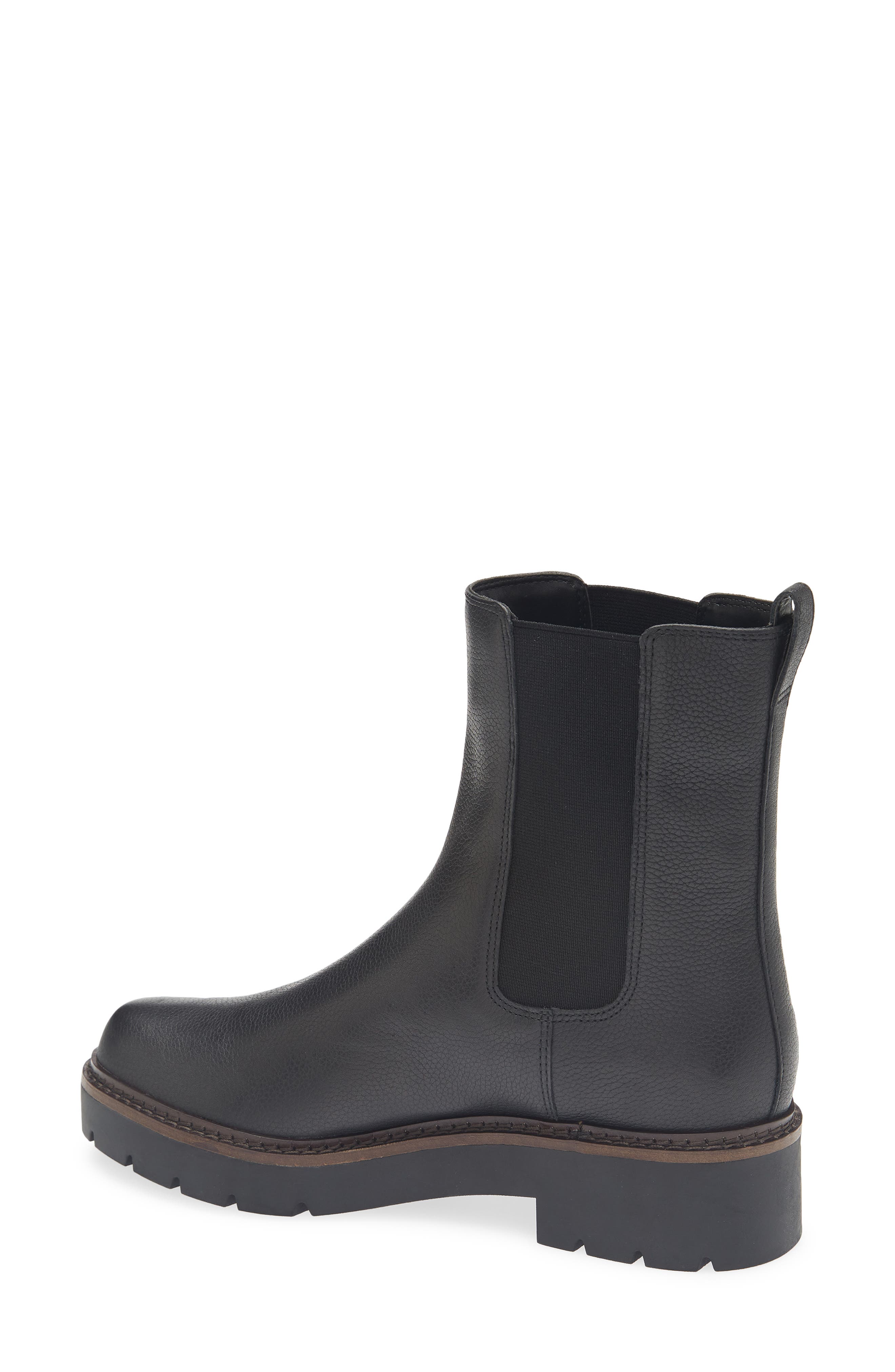 Nordstrom Darian Water Resistant Chelsea Boot, Alternate, color, Black