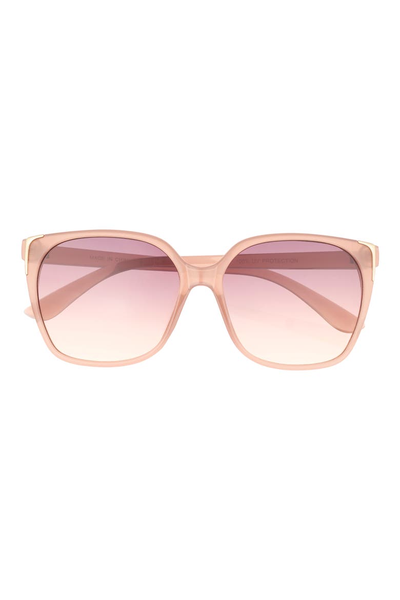 Oversize Gradient Cat Eye Sunglasses, Main, color, BEIGE