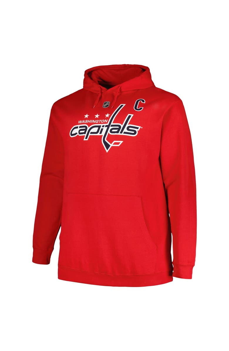 PROFILE Men's Profile Alexander Ovechkin Red Washington Capitals Big & Tall Name & Number Pullover Hoodie, Alternate, color, Red