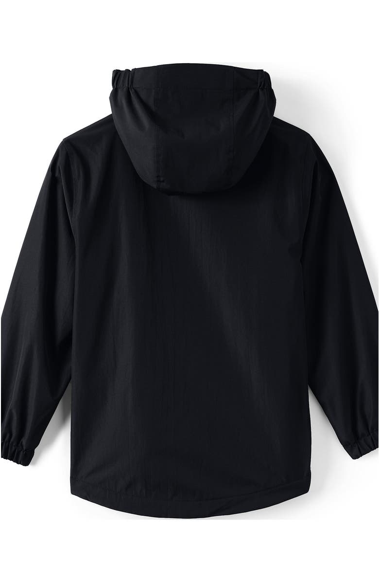 Lands' End School Uniform Kids Rain Jacket, Alternate, color, Black