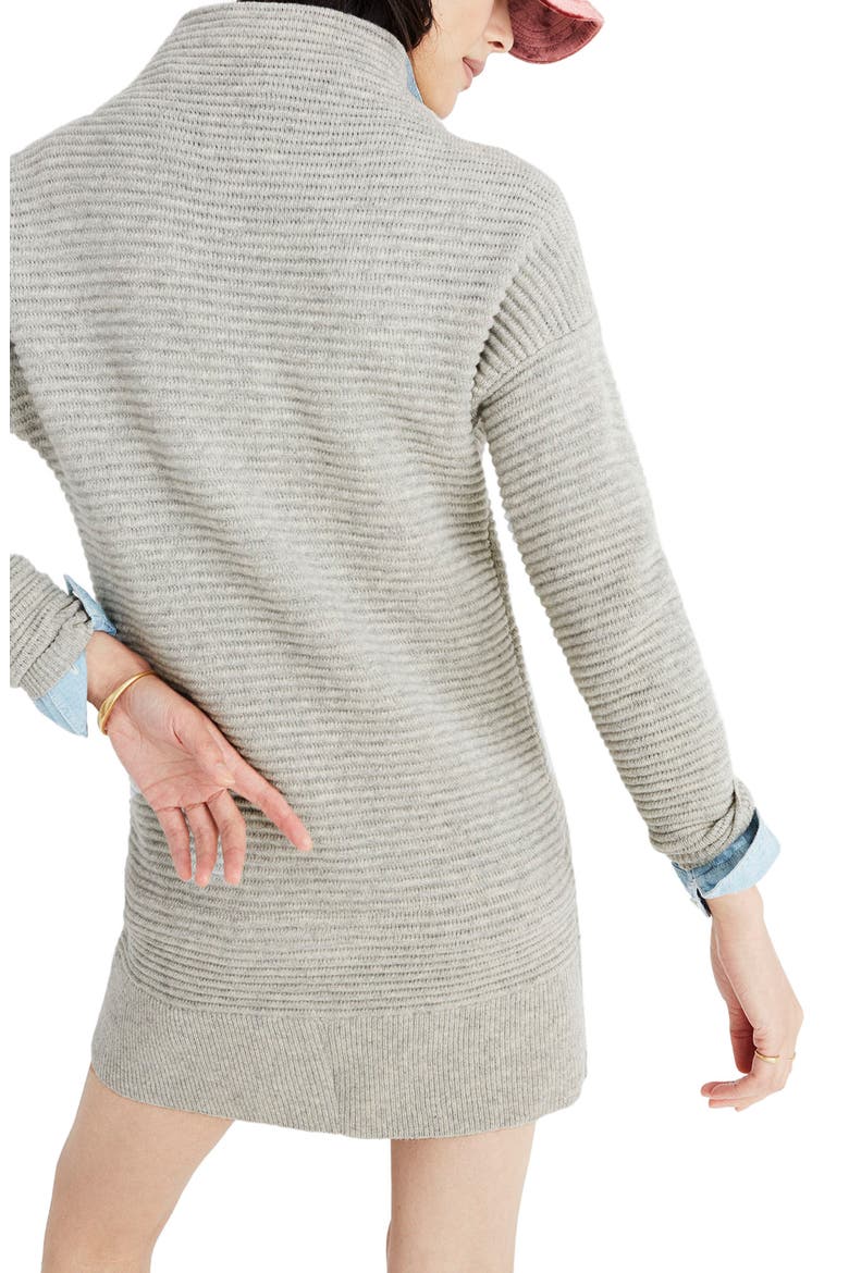 Skyscraper Merino Wool Sweater Dress, Alternate, color, HEATHER PEBBLE