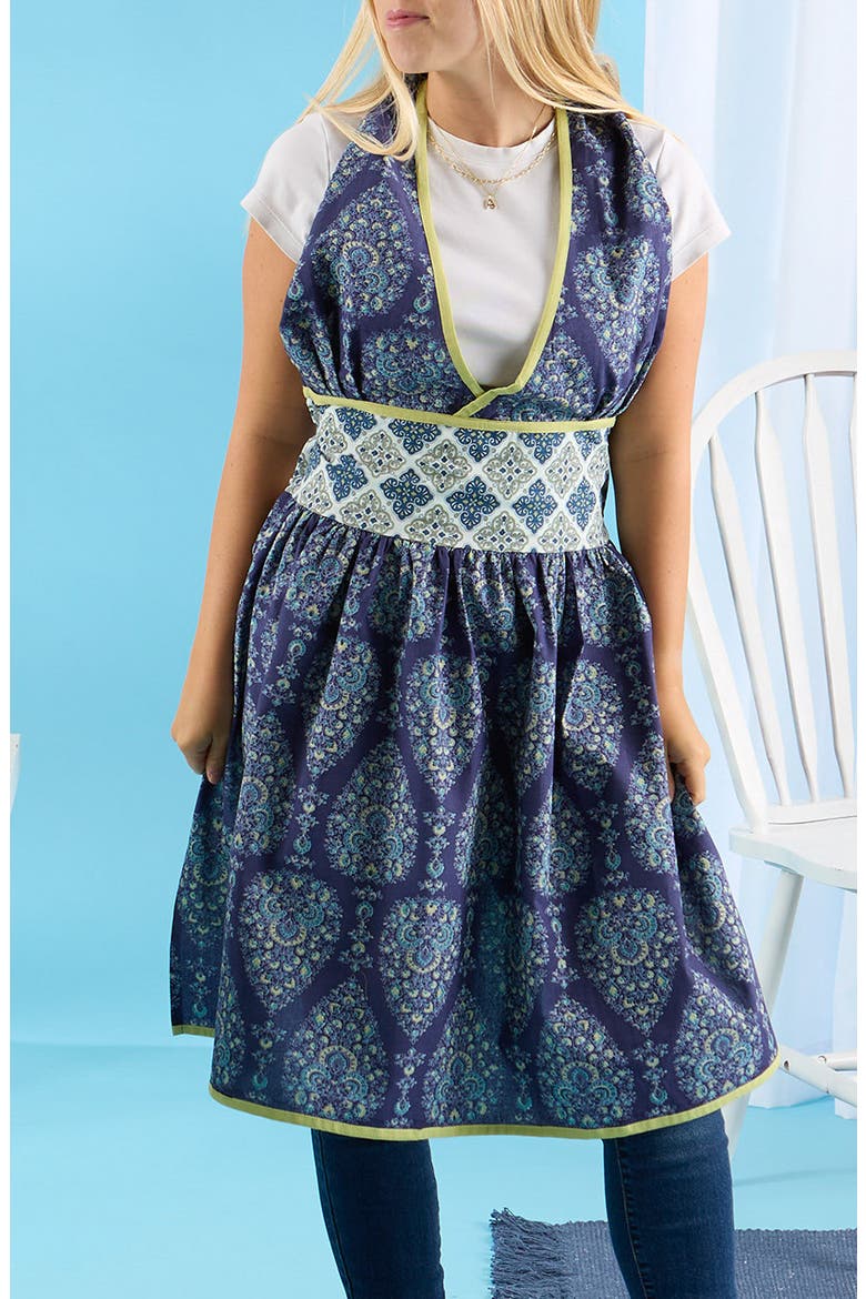 Blue Imperial Surplice Apron, Alternate, color, BLUE