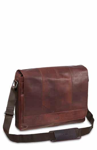 Mancini Leather Laptop Messenger Bag