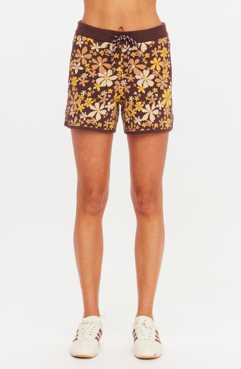 Copacabana Leon High Waist Knit Shorts