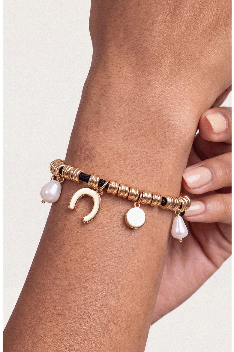 Lucky Cord Charm Bracelet, Alternate, color, GOLD