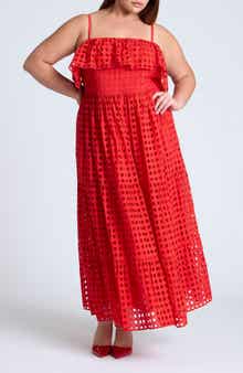 Eyelet Embroidered Maxi Dress