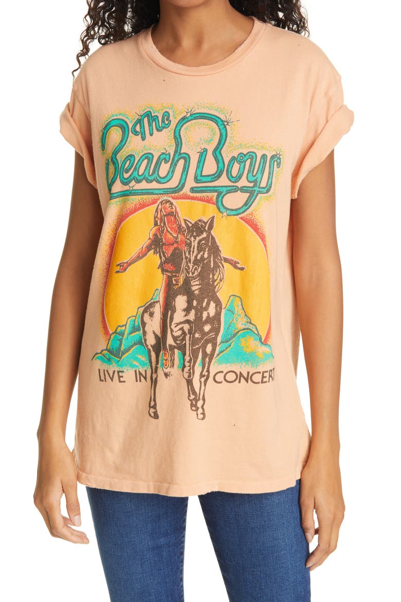 Beach Boys Last Horizon Unisex Graphic Tee, Main, color, PEACH FUZZ