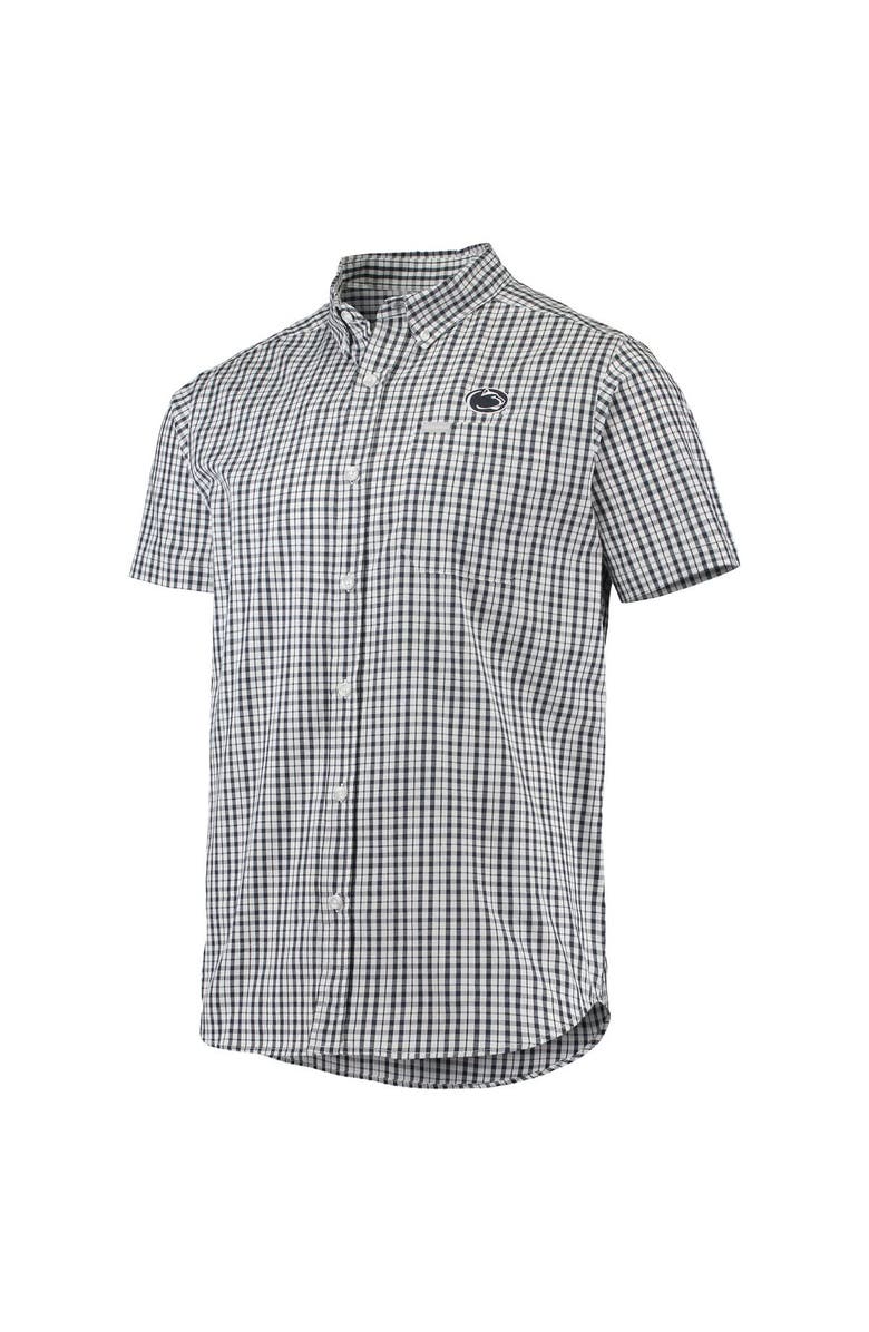 Columbia Men's Columbia Navy Penn State Nittany Lions Rapid Rivers Logo Button-Down Shirt, Alternate, color, 