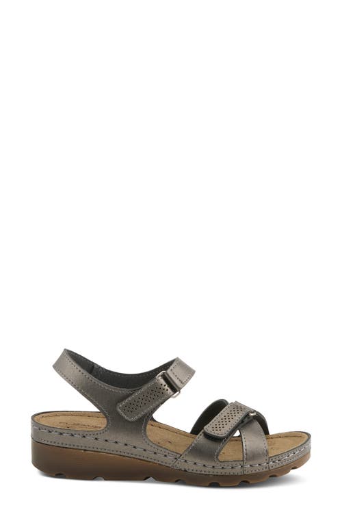 Flexus By Spring Step Strappy Sandal In Chrome