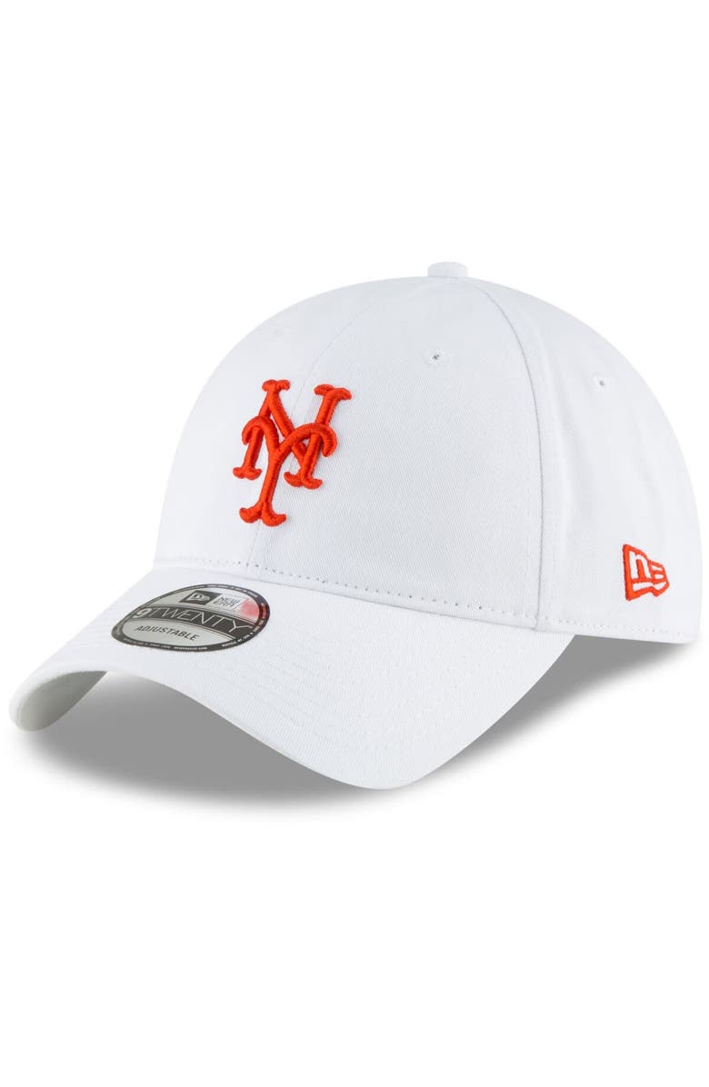 New Era Men's New Era White New York Mets Fashion Core Classic 9TWENTY Adjustable Hat, Main, color, 