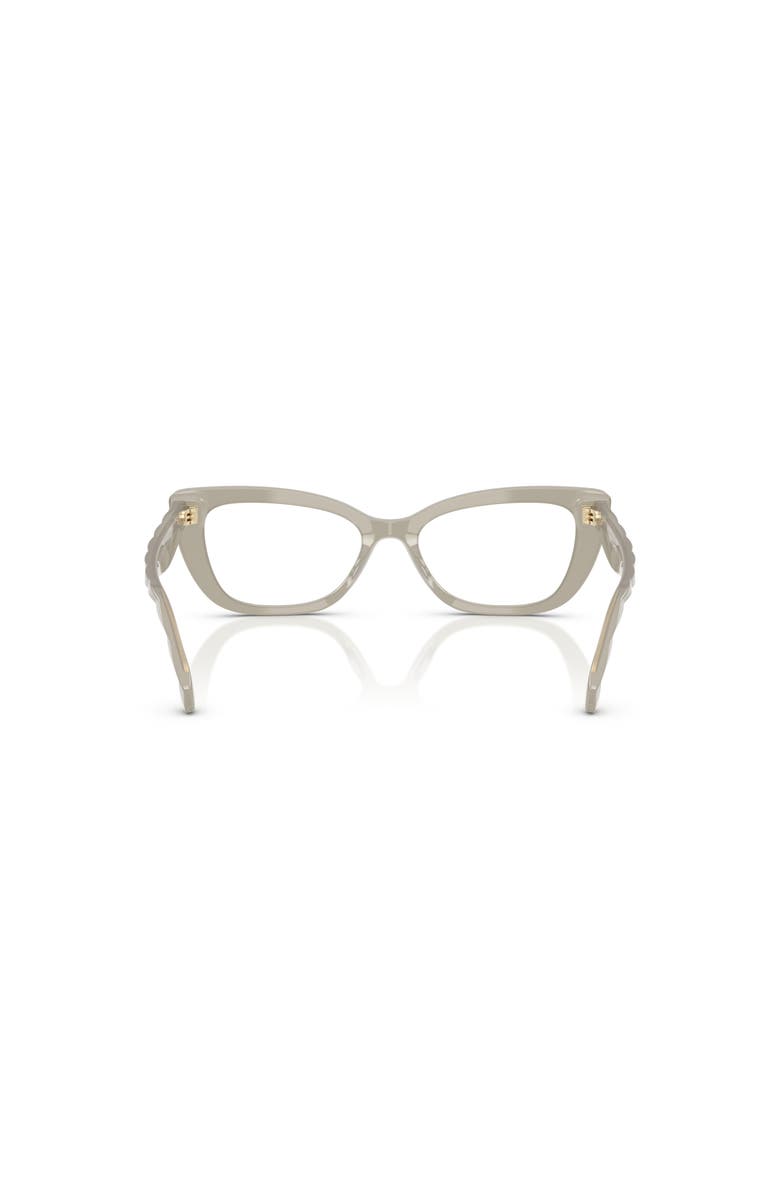 Tory Burch 52mm Cat Eye optical glasses, Alternate, color, Grey