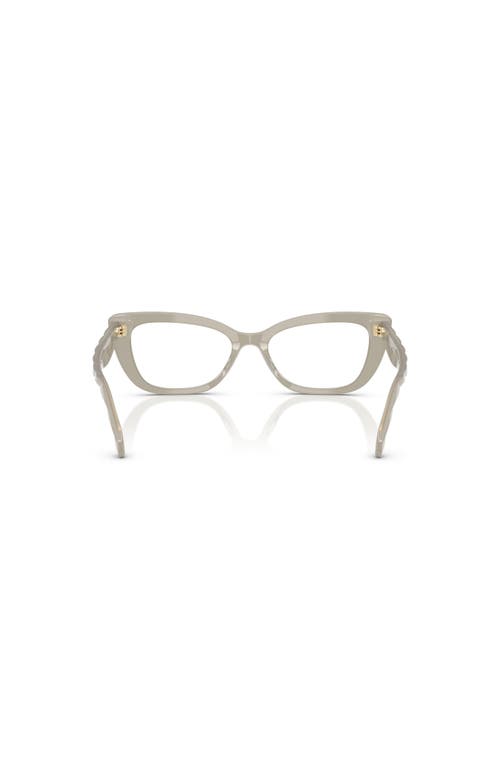 Tory Burch 52mm Cat Eye Optical Glasses In Gray
