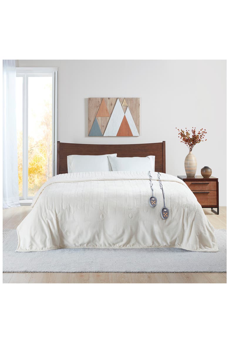 OEKO-TEX Heated Blanket, Alternate, color, IVORY