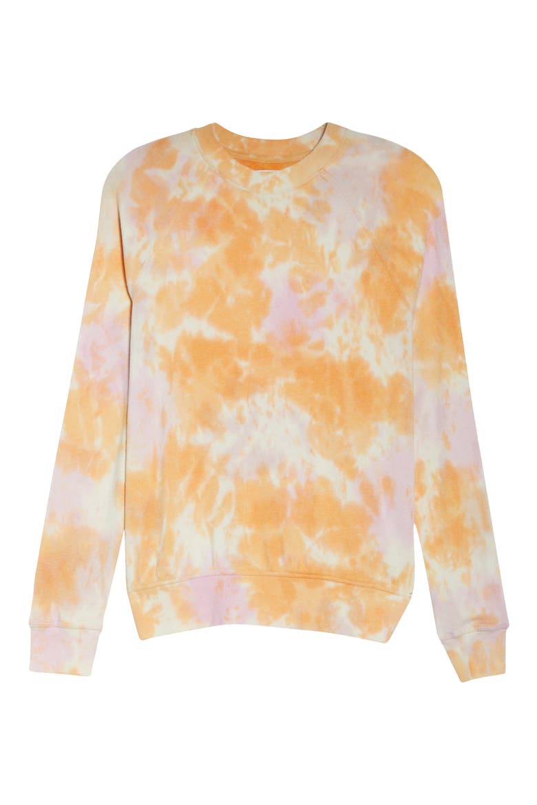 Old School Kaleidoscope Sweatshirt, Alternate, color, PINK SHERBERT TIE DYE
