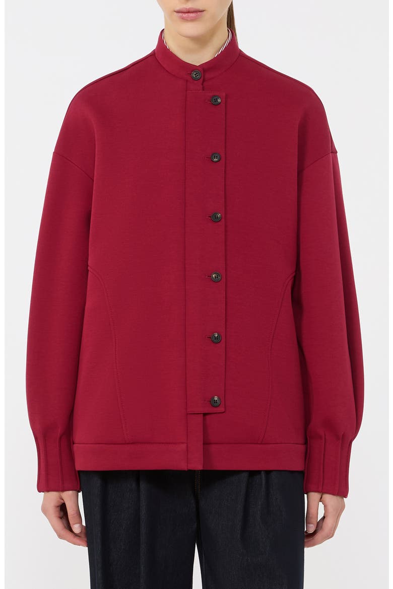 Aceto Cotton Blend Jacket, Main, color, DARK RED