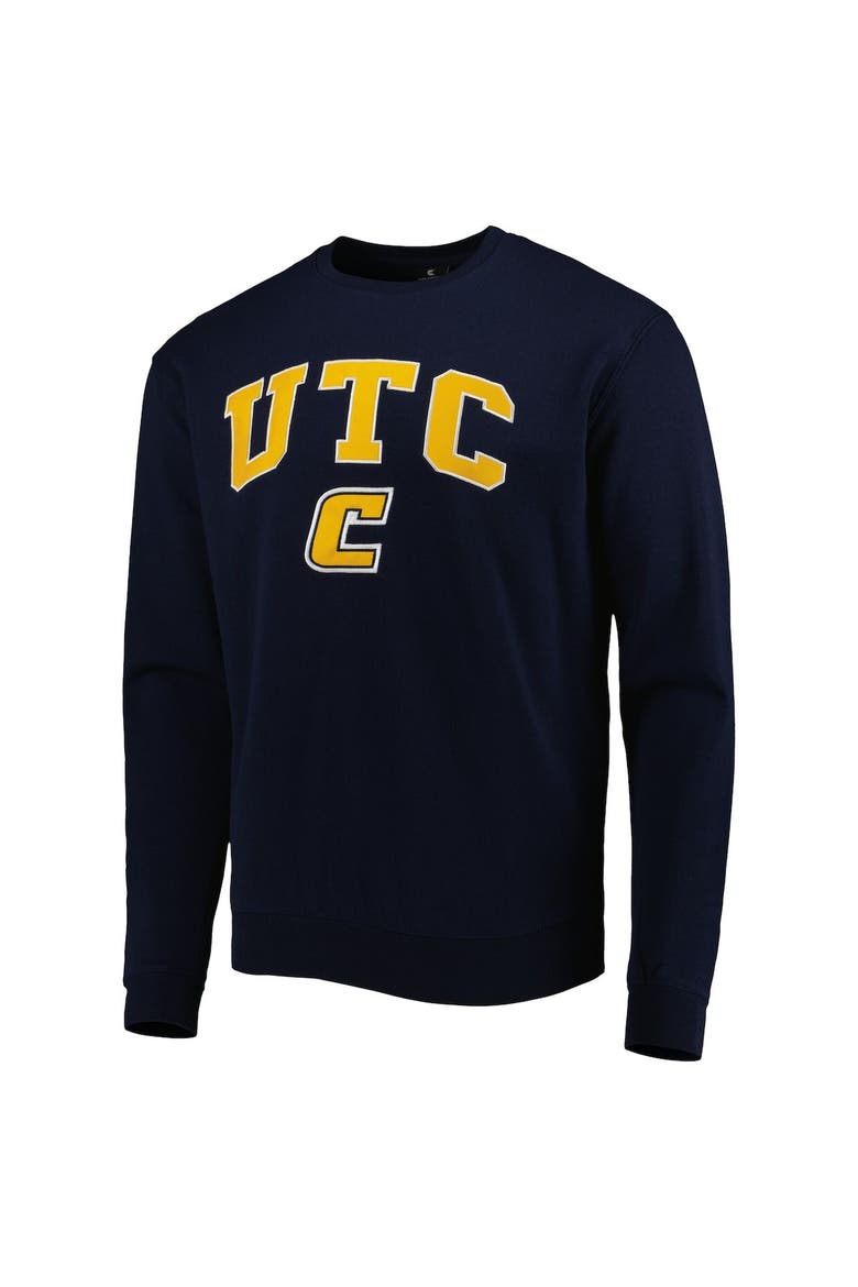 Men's Colosseum Navy Tennessee Chattanooga Mocs Arch Over Logo Pullover Sweatshirt, Alternate, color, Navy