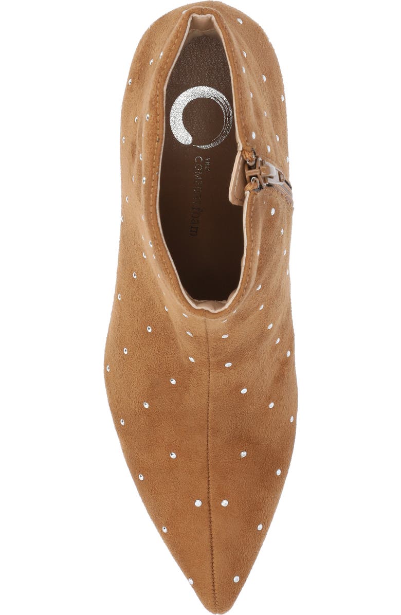 Journee Collection Rossia Kitten Heel Bootie, Alternate, color, Tan