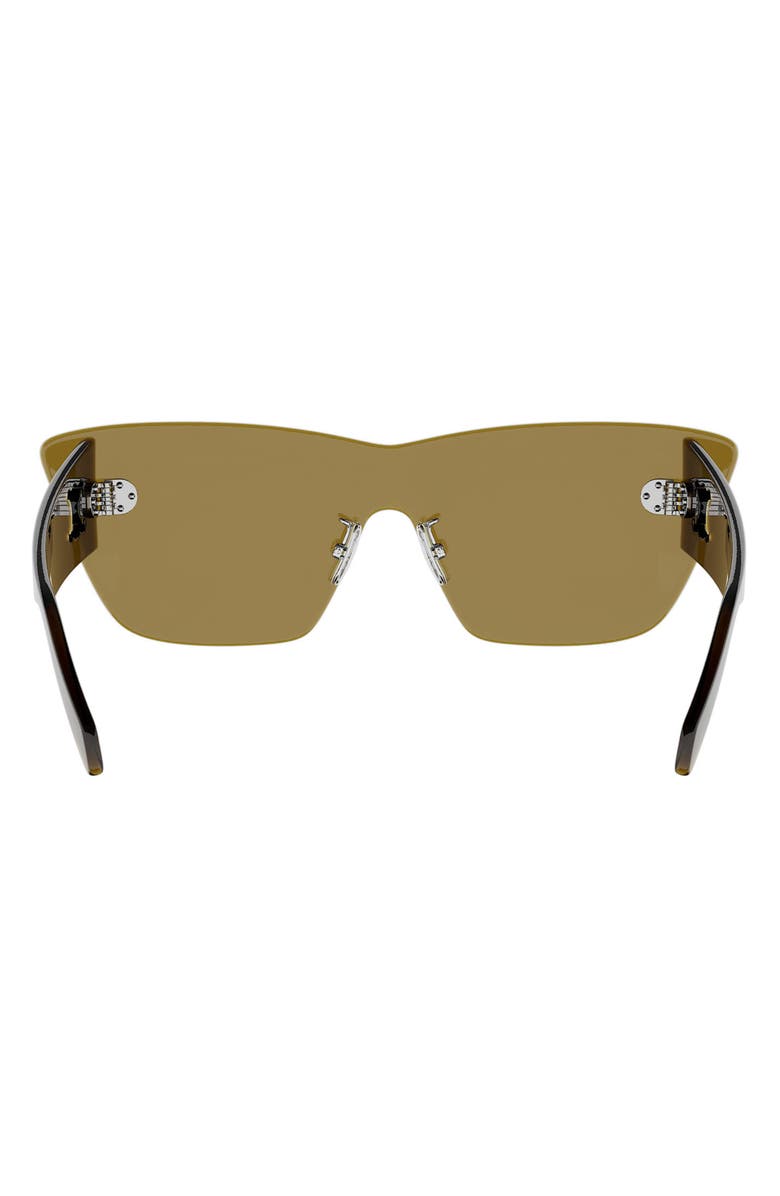 CELINE Sundown Rimless Cat Eye Shield Sunglasses, Alternate, color, Shiny Beige / Brown
