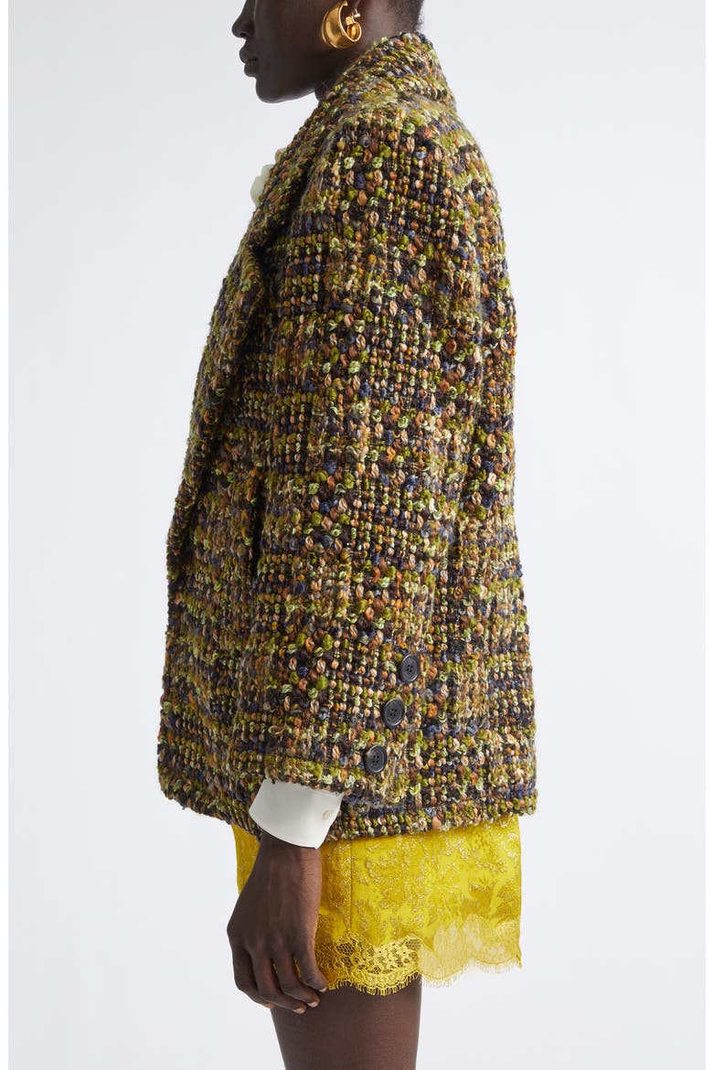 Wool Blend Tweed Jacket, Alternate, color, KAKI/ GRIS/ VERT