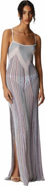 Missoni Long Cover-up With Straight Neckline And Open Back