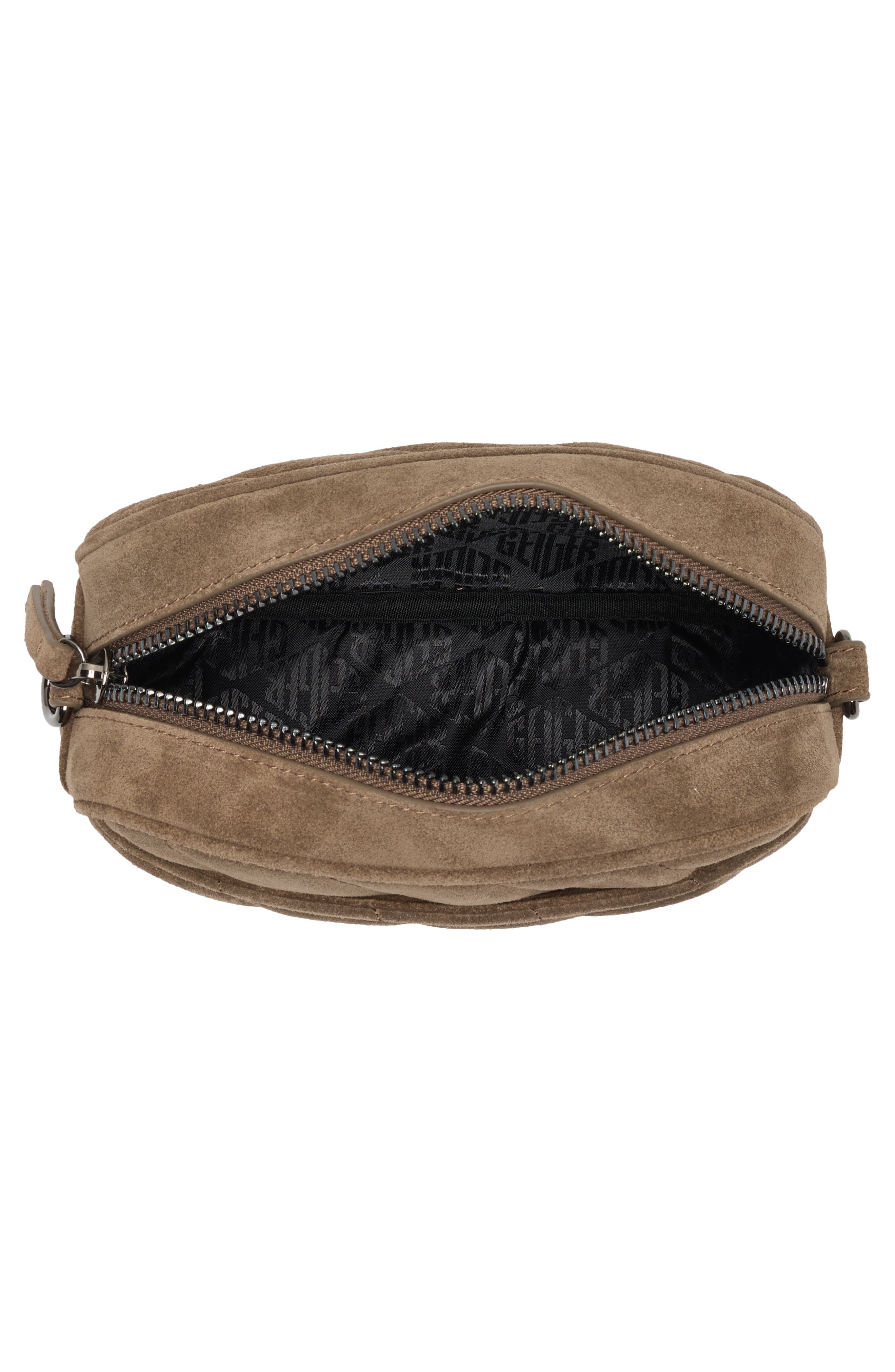 Soho Small Leather Camera Bag, Alternate, color, DARK GREY