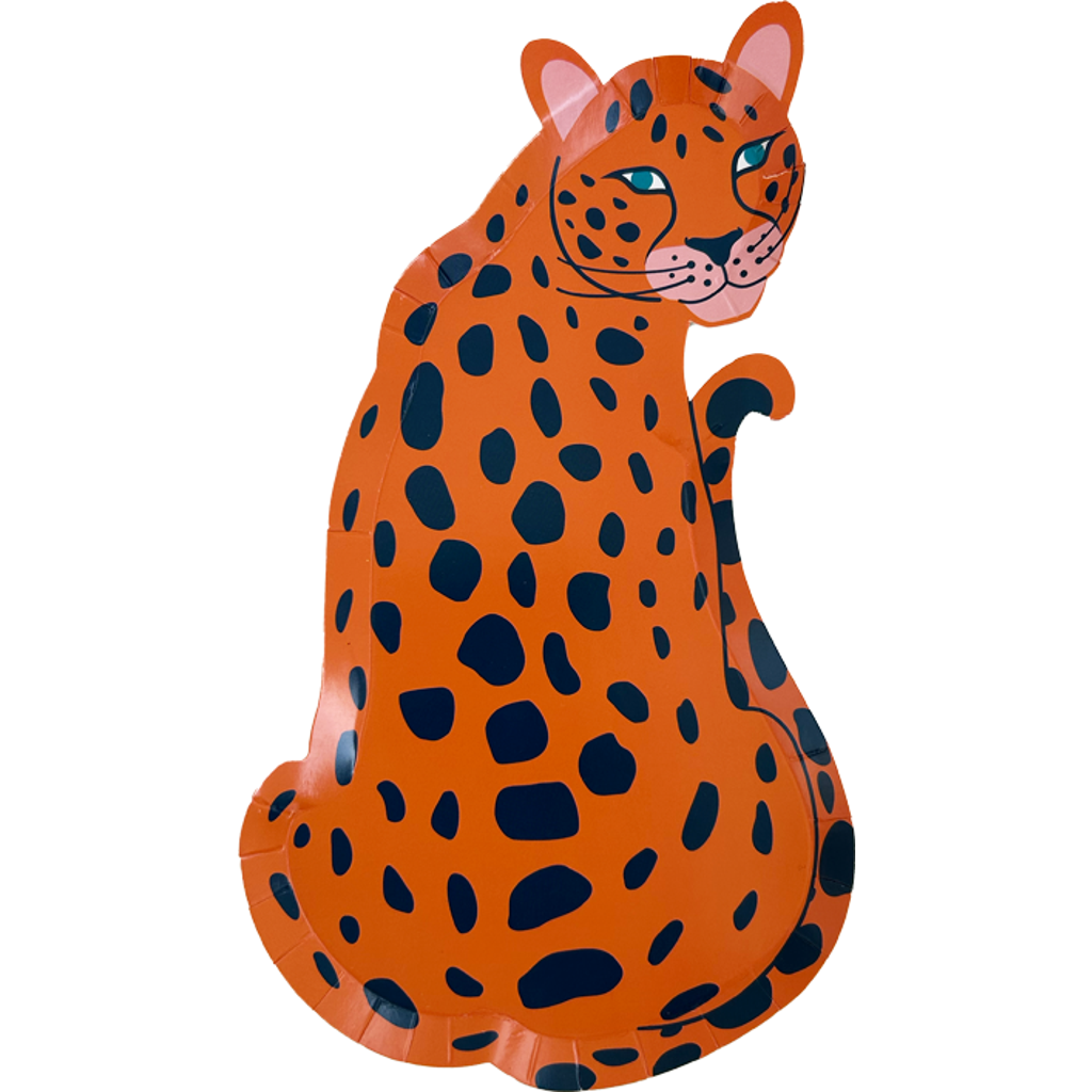 Jollity & Co Jungle Animals Jaguar Dessert Plates In Assorted Pre-pack