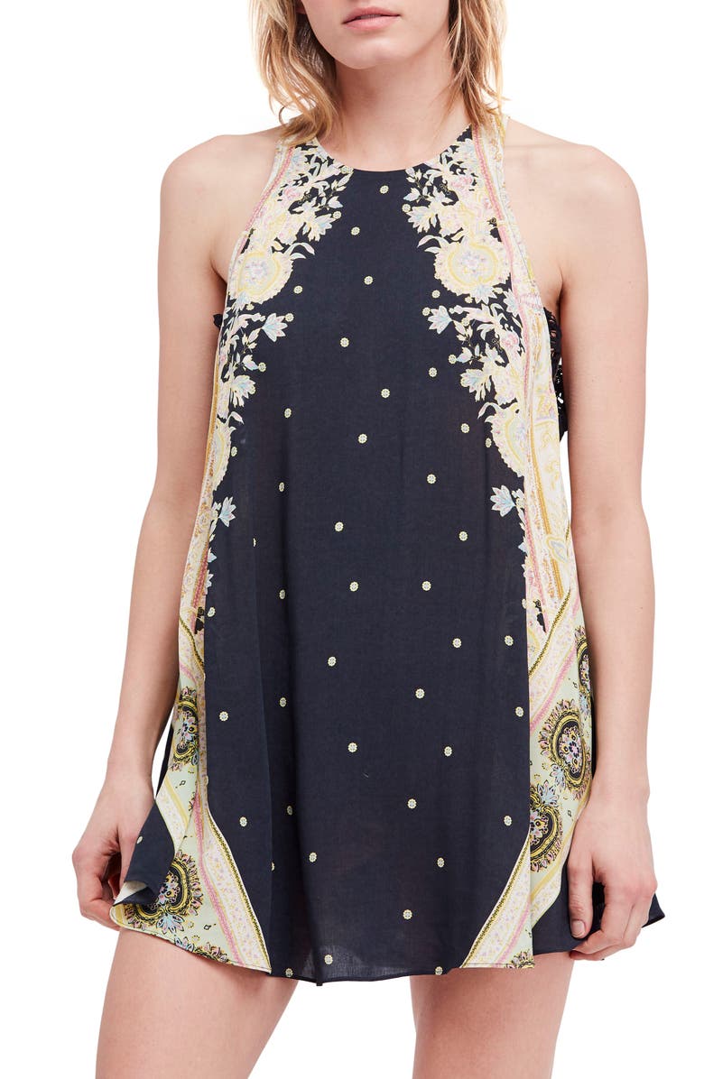 Free People Darjeeling Print Minidress, Main, color, 