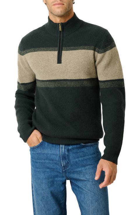 Clover Park Quarter Zip Merino Wool Sweater