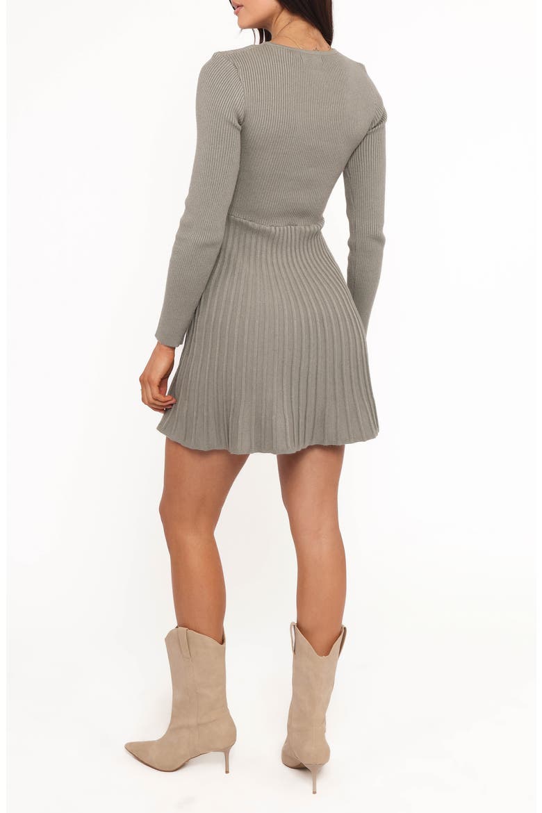 Darlina Long Sleeve Minidress, Alternate, color, OLIVE