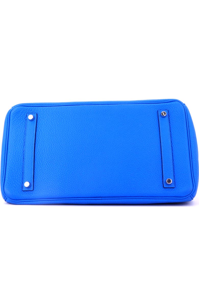 Pre-Owned Hermes Birkin Handbag Bicolor Clemence with Palladium Hardware 35, Alternate, color, Bleu Hydra/Rose Tyrien