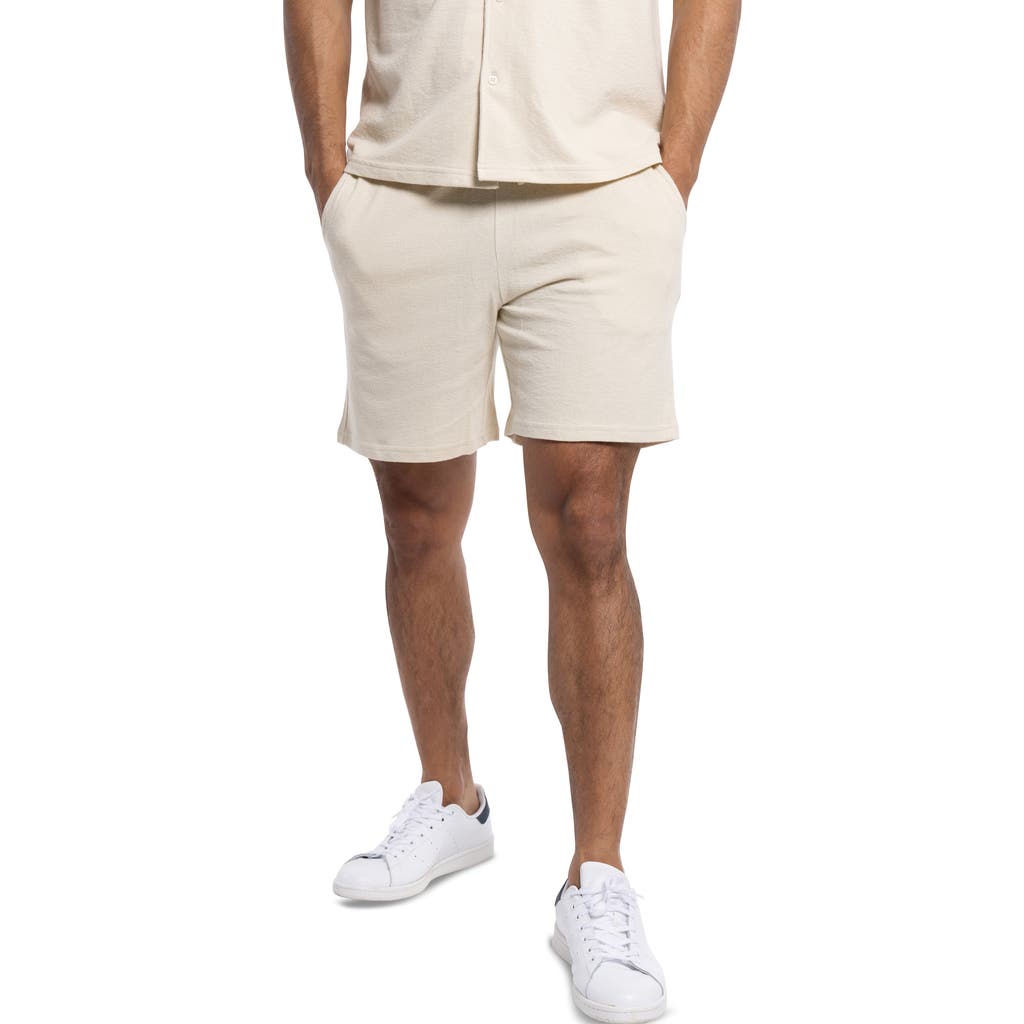 Spring + Mercer Relaxed Drawstring Shorts In Stone