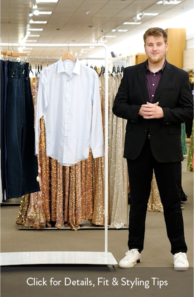 Trim Fit Grid Dress Shirt, sales video thumbnail