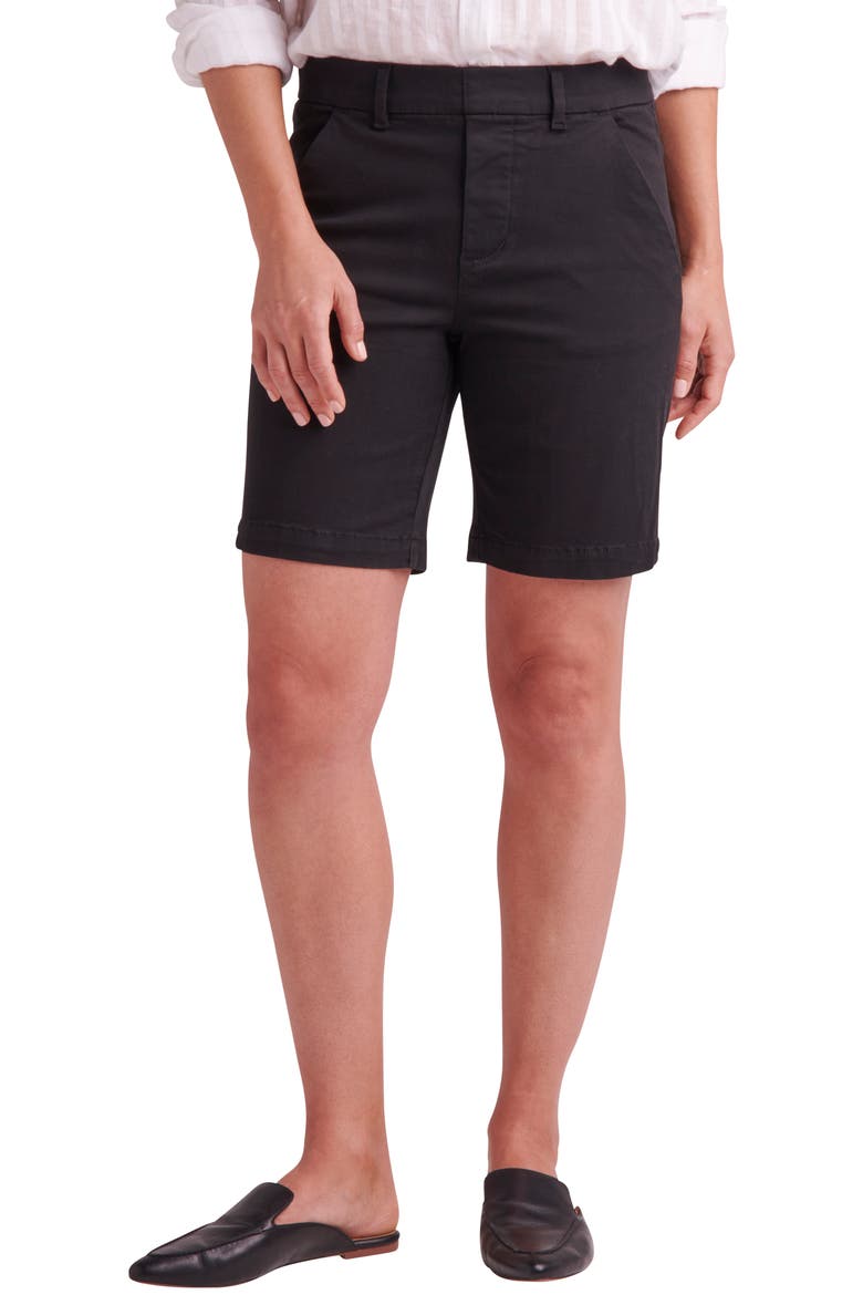 Jeans Maddie Pull-On Chino Shorts, Main, color, BLACK