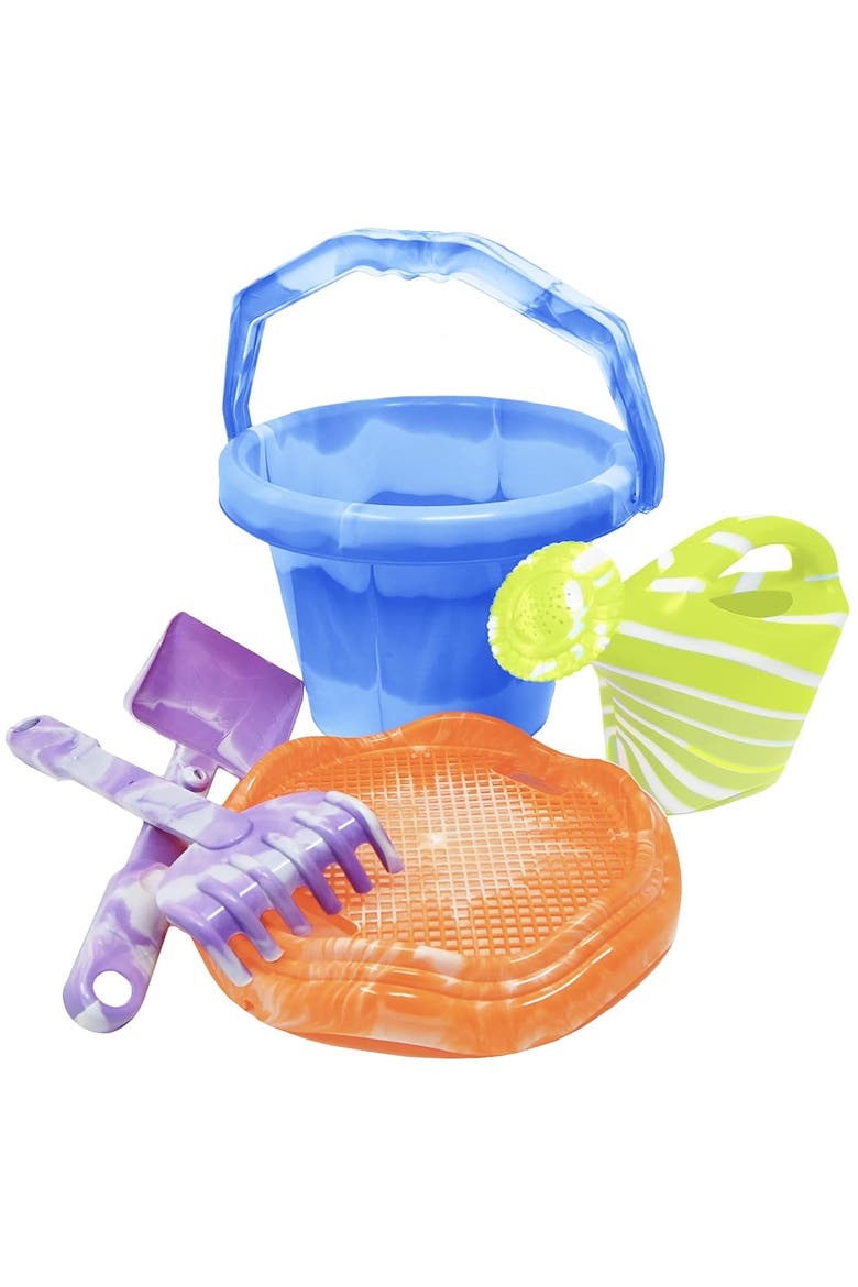 Beach Bucket 5 Piece Set, Main, color, Multicolored