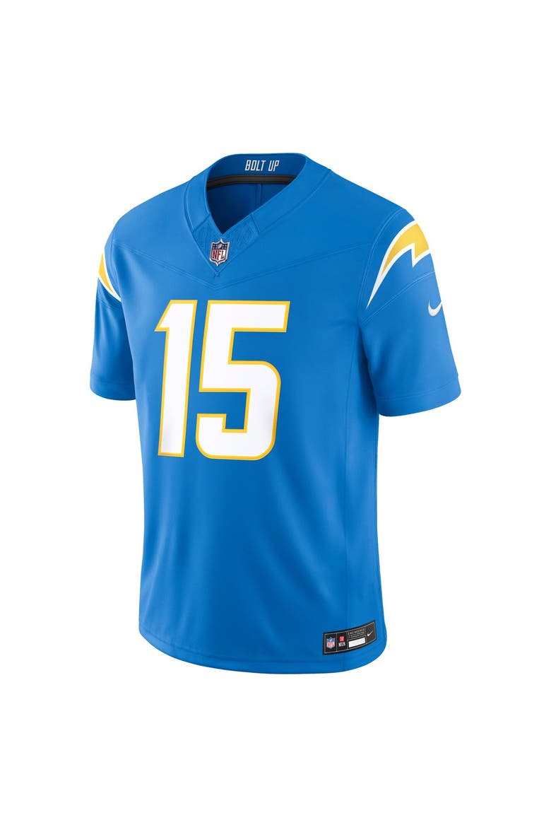 Men's Nike Ladd McConkey Powder Blue Los Angeles Chargers Team Vapor F.U.S.E. Stitched Limited Jersey, Alternate, color, Powder Blue