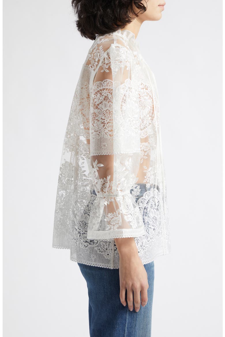 Demi Lace Top, Alternate, color, IVORY