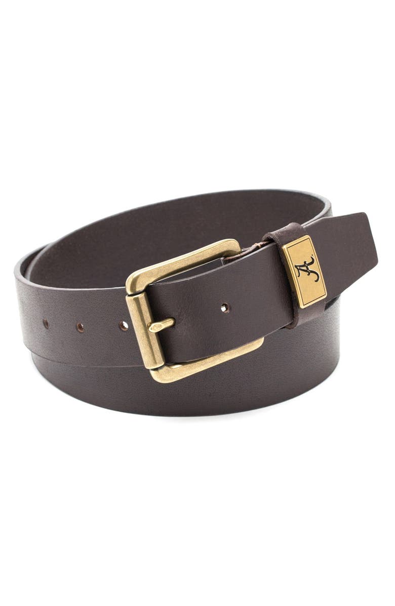 Jack Mason Brand 'Gridiron - LSU Tigers' Leather Belt, Alternate, color,