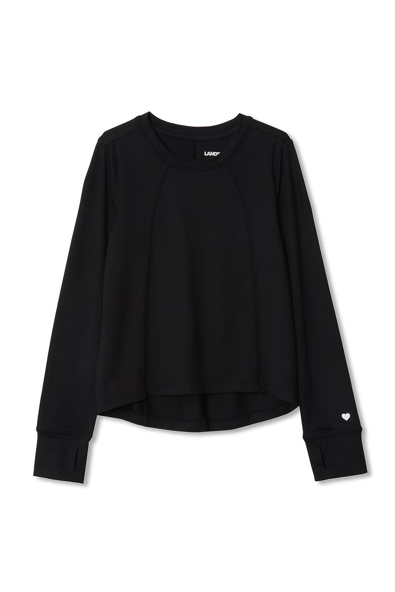 Girls Active Long Sleeve Top, Main, color, Black