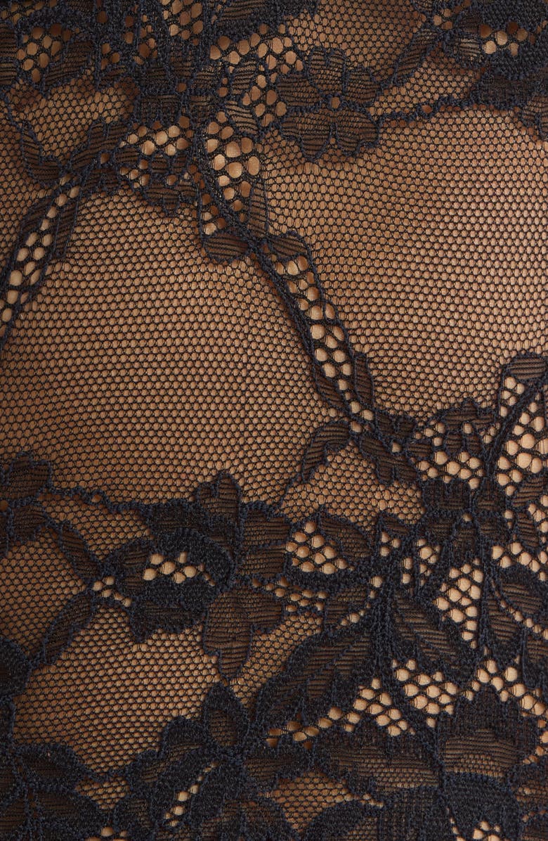 Honeydew Riot Lace Crop Camisole, Alternate, color, Black