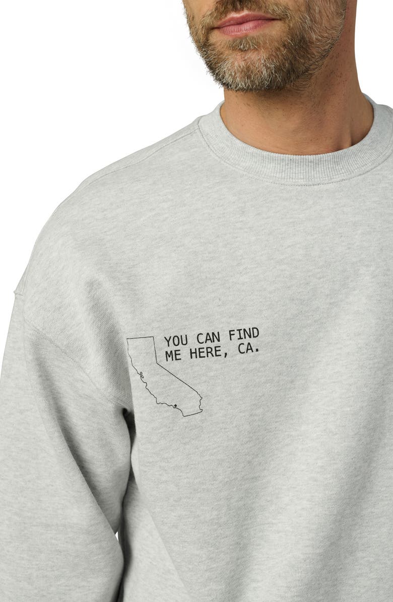 Joe's Relaxed Crewneck Graphic Sweatshirt, Alternate, color, Light Heather Grey