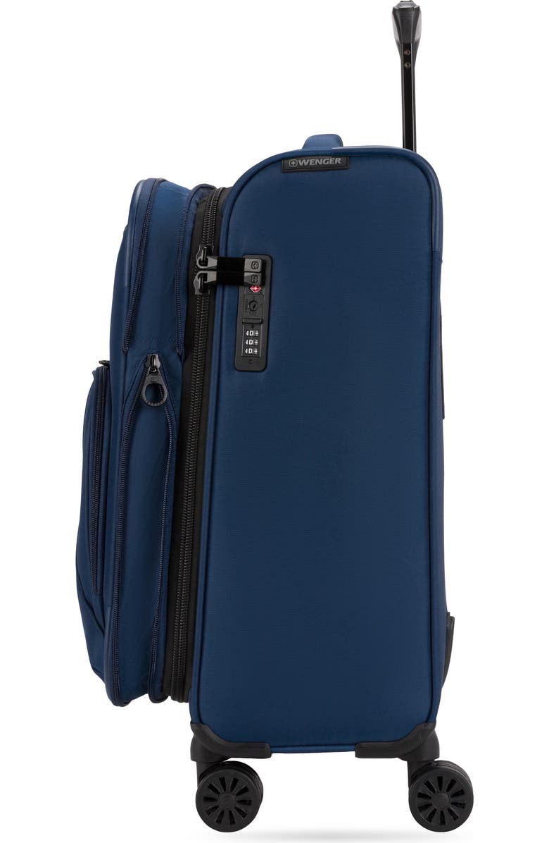 SWISSGEAR Wenger 7062 19-Inch Carry-On Spinner Luggage, Alternate, color, Gibraltar Sea