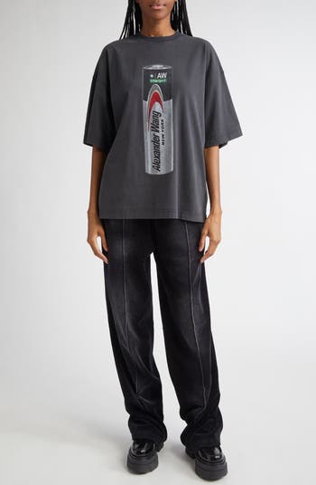 【送料&関税込】Alexander Wang Battery Print T-shirt Black Battery Print T-Shirt | ALEXANDER WANG - Antonia