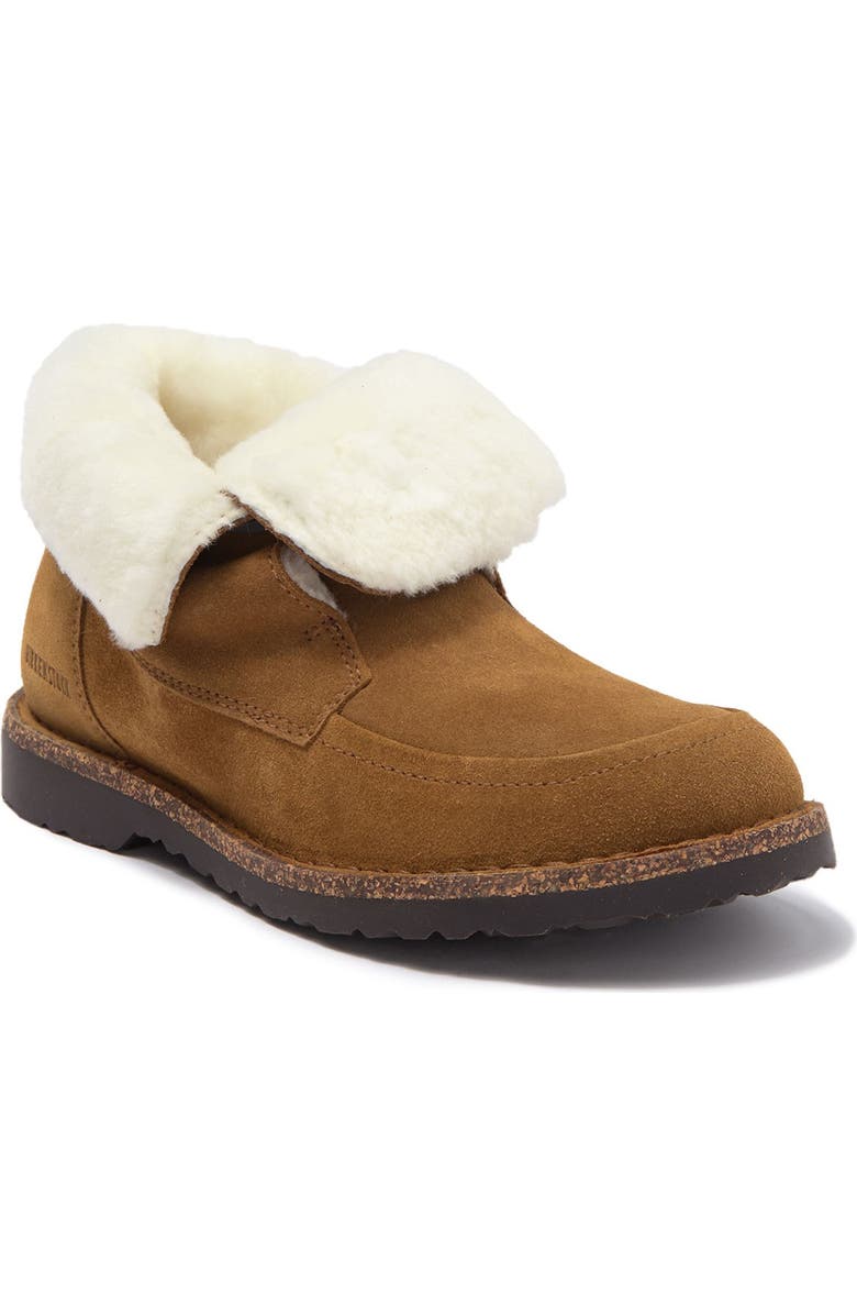 Birkenstock Bakki Genuine Shearling Lined Suede Boot - Discontinued, Alternate, color,