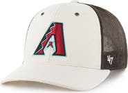 CARHARTT X 47 Men's Carhartt x '47 Natural/Brown Arizona Diamondbacks Undyed Trucker Adjustable Hat